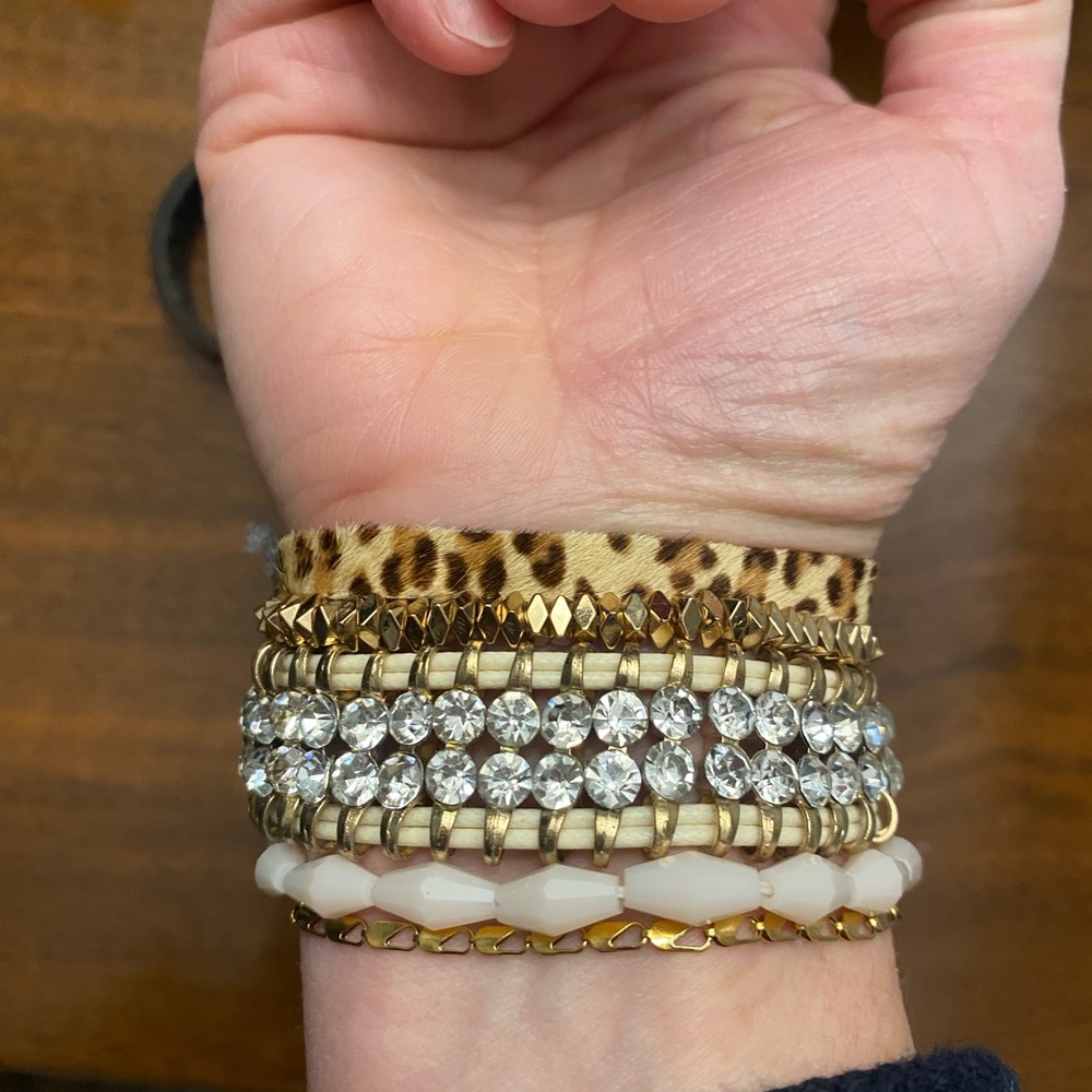 Victoria Emerson Gold and Leopard Bracelet - Picture 4 of 4